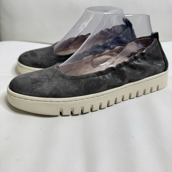 Vionic Uptown Ballet Slip Ons Loafer Flats Size 7.5 Platform Gray Suede Comfort - Picture 4 of 12